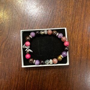 Reiki Infused Cross Beaded Bracelet